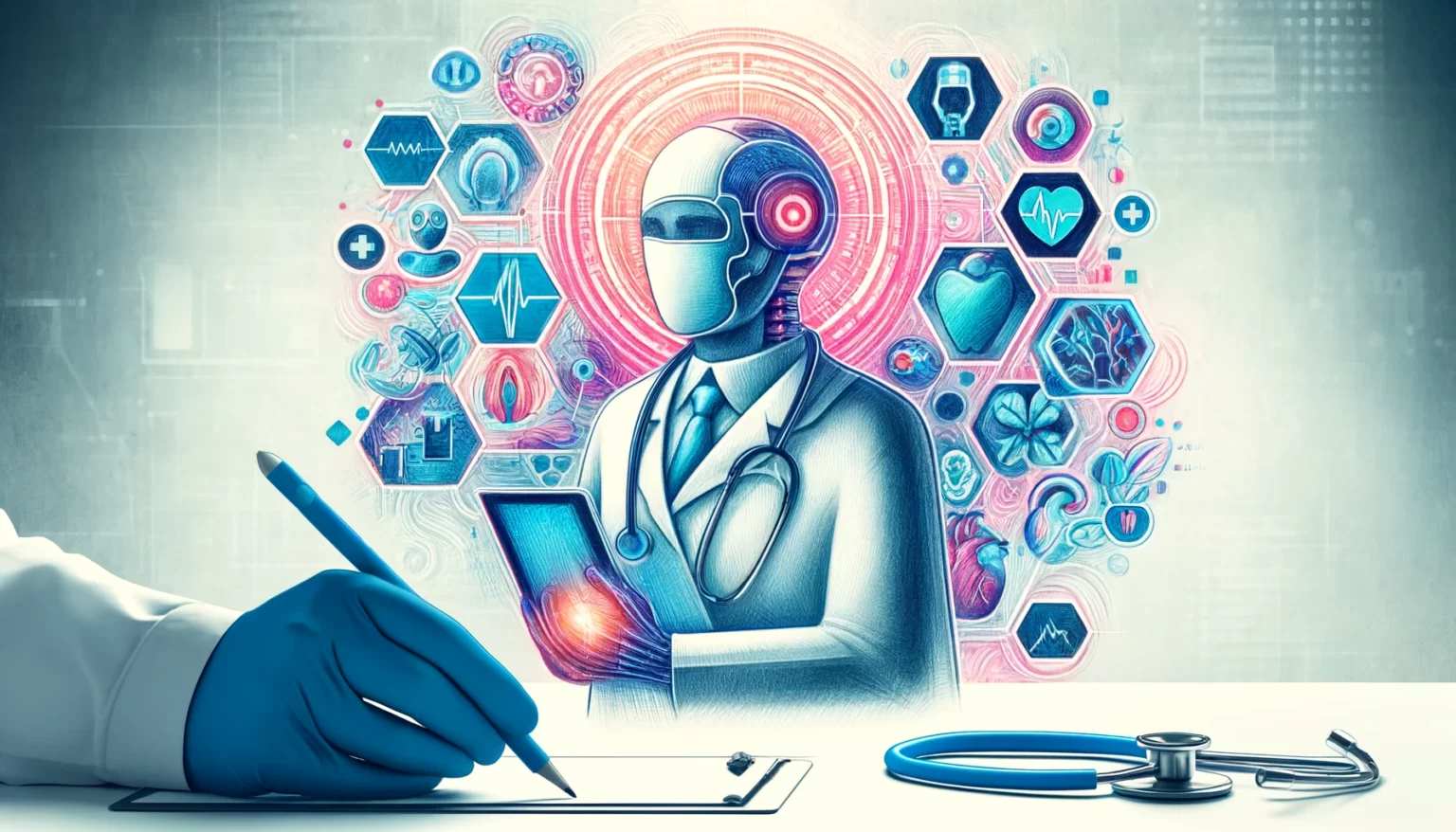 Artificial intelligence is having a strong, direct impact in the healthcare sector. Photo: AI Painting