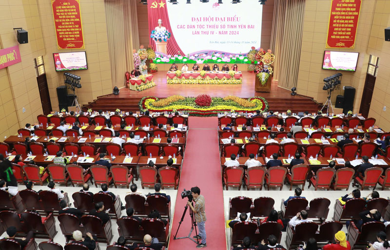 Panorama of the 4th Congress of Ethnic Minorities in Yen Bai Province. Photo: Tran Bui
