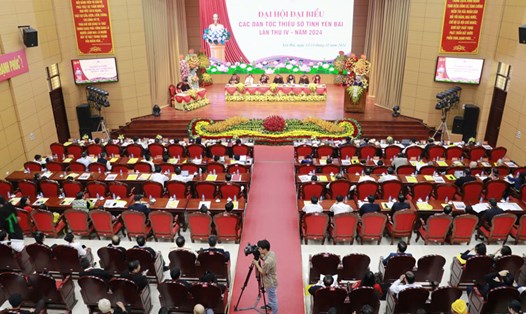 Toàn cảnh Đại hội đại biểu các dân tộc thiểu số tỉnh Yên Bái lần thứ IV. Ảnh: Trần Bùi