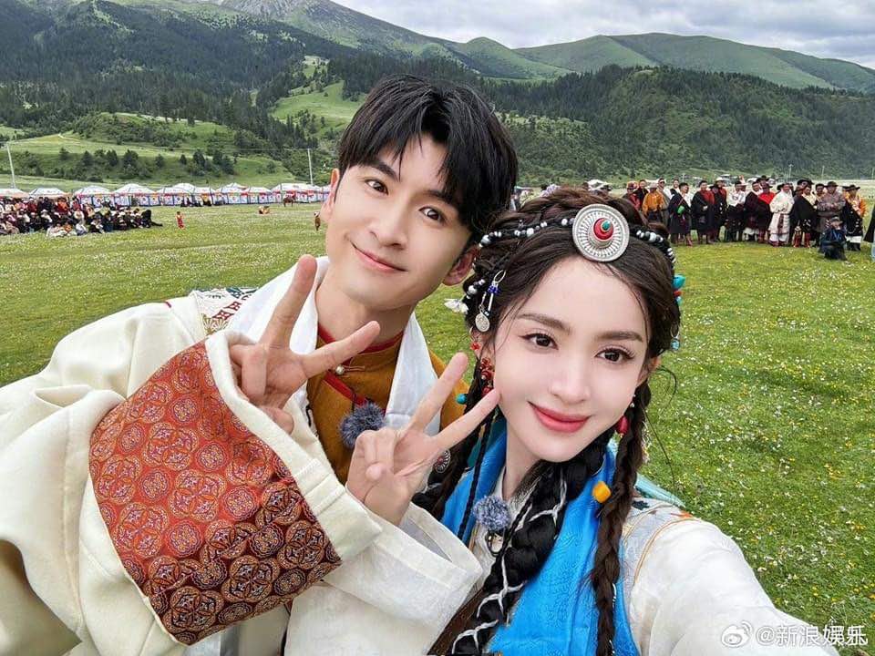 Gulnazar and Zhang Yunlong are rumored to be dating. Photo: Weibo