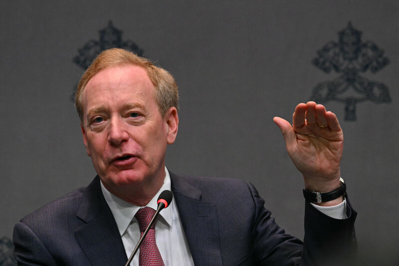 Microsoft President Brad Smith said China has made great strides in AI. Photo: AFP