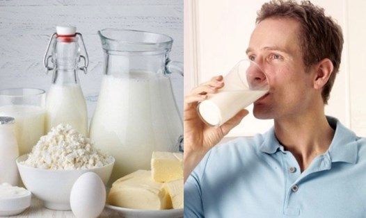 Sữa ít béo không chỉ giúp giảm mức axit uric trong cơ thể mà còn hỗ trợ loại bỏ axit uric qua nước tiểu. Đồ hoạ: Hương Giang