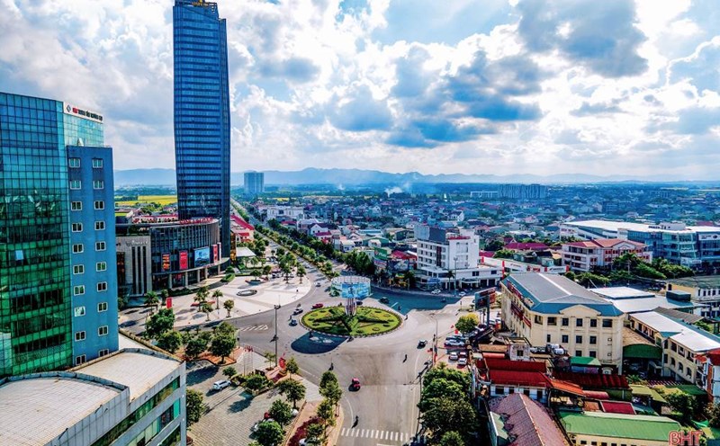 Ha Tinh City will establish many new wards when implementing administrative unit arrangement. Photo: Hatinh.gov.vn
