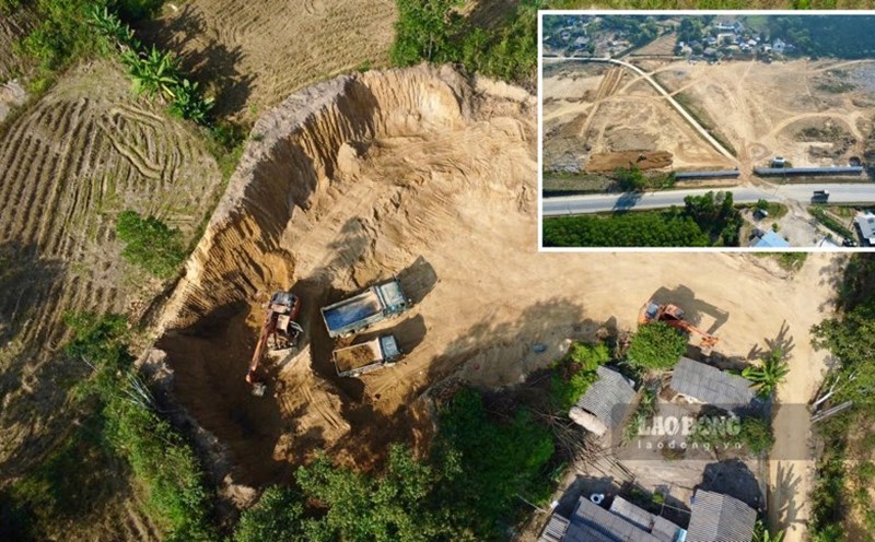 Illegal land smuggling into industrial parks in Bac Kan. Photo: Lam Thanh