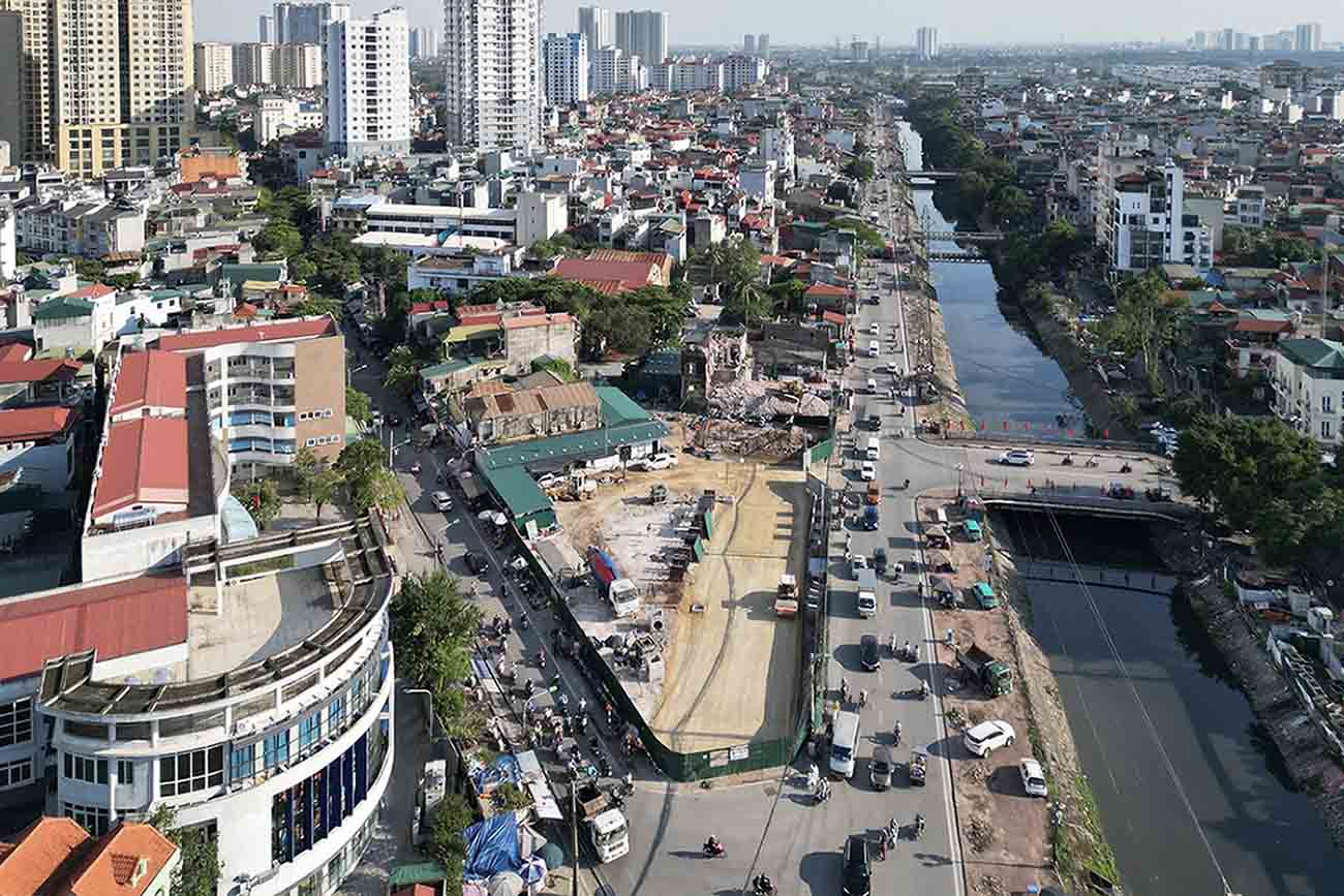 A corner of Hoang Mai district, Hanoi. Photo: Huu Chanh