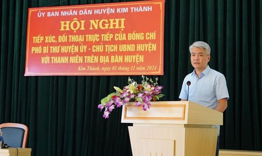 Ông Phạm Quang Hưng - Phó Bí thư Huyện ủy, Chủ tịch UBND huyện Kim Thành - được yêu cầu nghiêm túc kiểm điểm. Ảnh: Haiduong.gov.vn