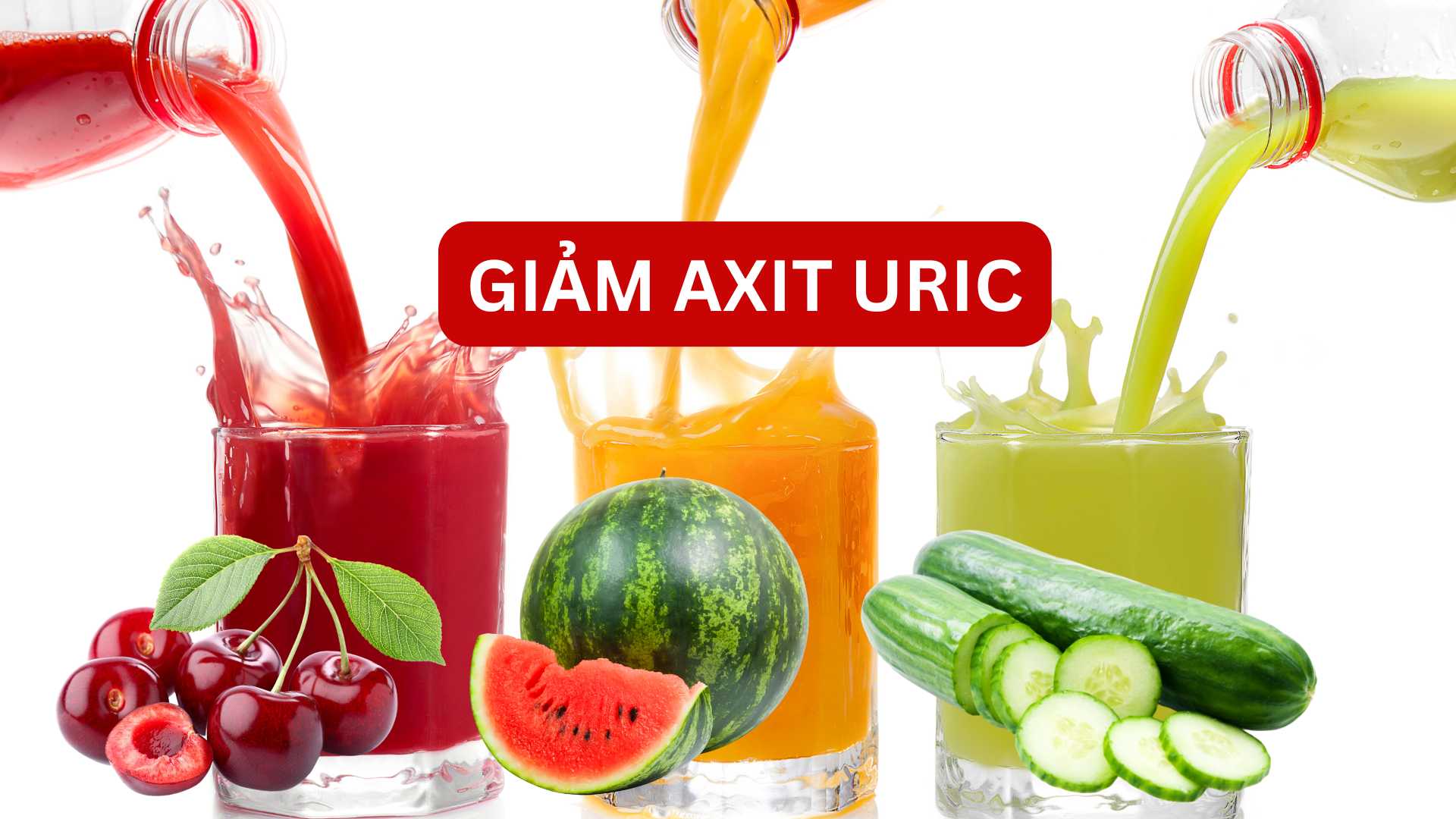 3 types of juices help reduce uric acid extremely effectively.
