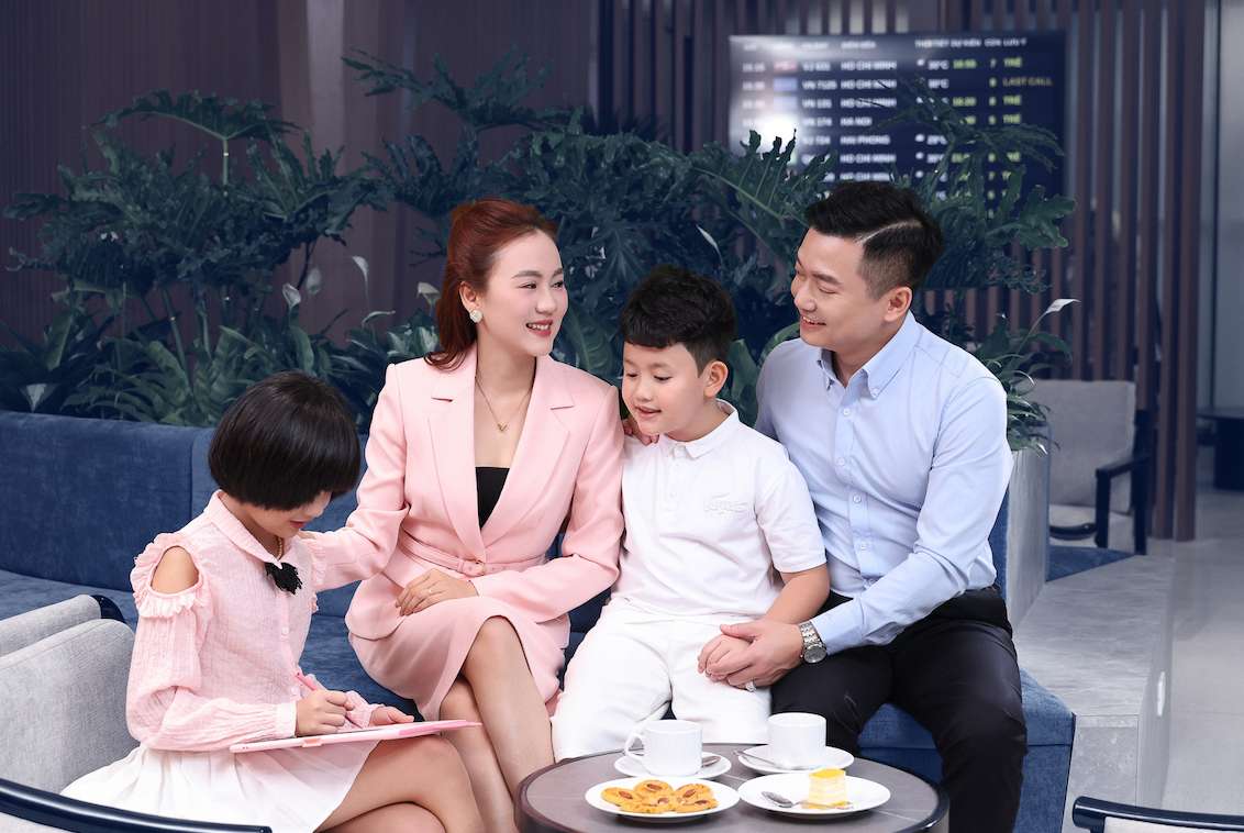 Phong cho PVcomBank Premier Lounge phuc vu da dang cac nhom khach hang, bao gom ca hanh khach co chuyen bay va nguoi than, ban be di tien, don khach. Anh: PVcomBank