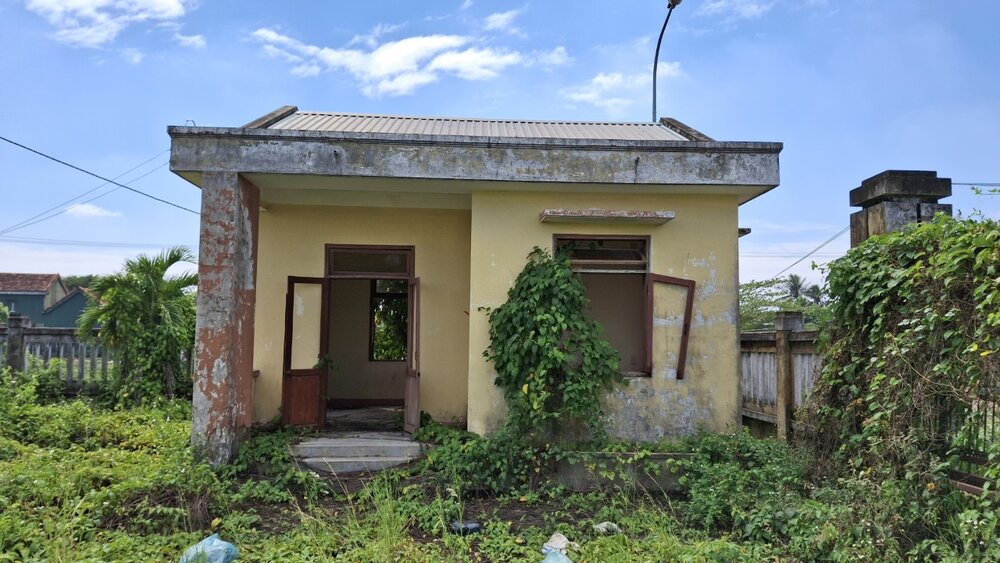 Desolate scene inside the clean water project in Tinh Long commune, Quang Ngai city. Photo: Vien Nguyen