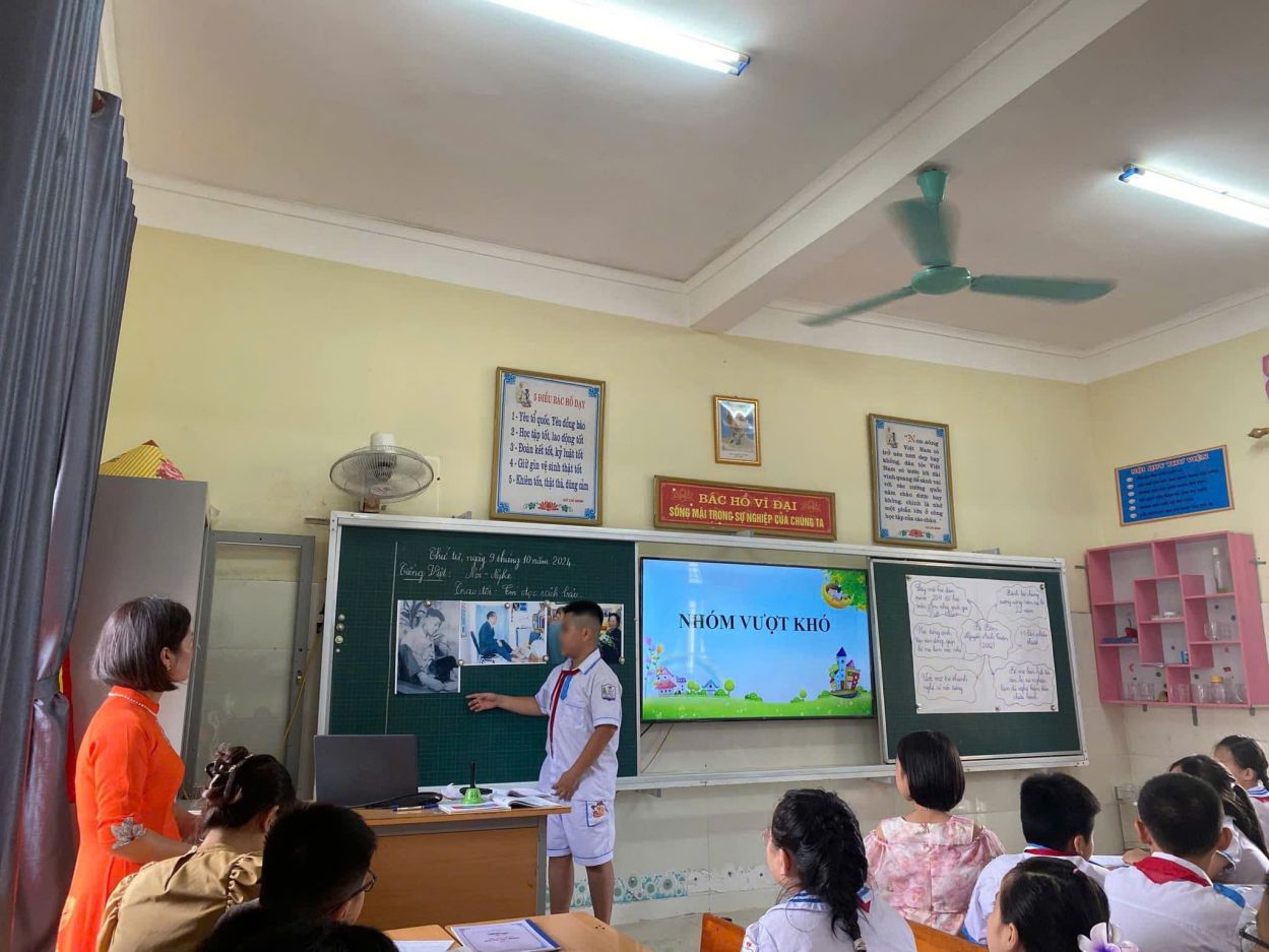 Teachers actively apply technology and innovate in teaching. Photo: Provided by the character