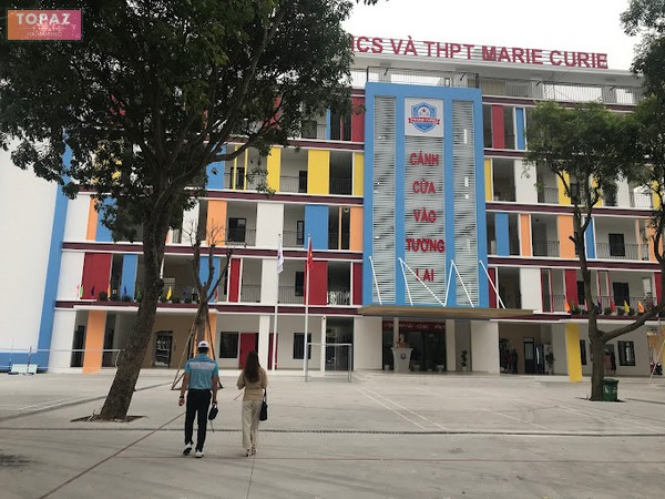 Hai Duong has the first school to decide to let students take a day off on Saturday. Photo: Marie Curie Secondary and High School