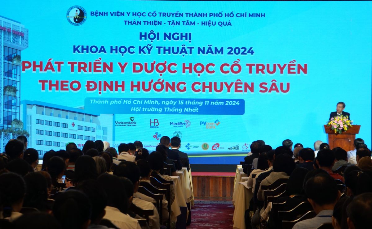 2024 Science and Technology Conference with the theme of Developing Traditional Medicine in an In-depth Orientation. Photo: Thanh Chan