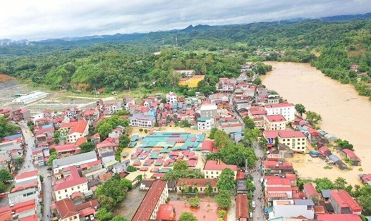 Thiên tai đã khiến nhiều địa phương trên địa bàn tỉnh Lạng Sơn thiệt hại nặng nề. Ảnh: Công an huyện Văn Lãng