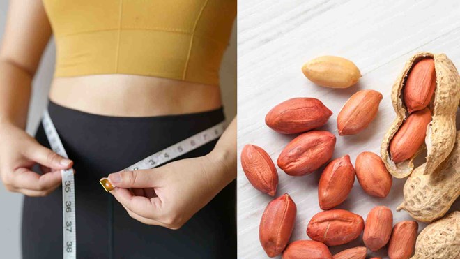 Using peanuts properly can be a natural and effective method to reduce visceral fat. Graphic photo: Minh Anh.