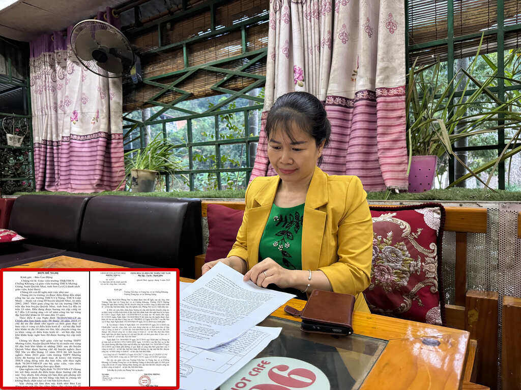 Teachers in Quynh Nhai district, Son La province are upset because they think they have been "forgotten" by the regime. Photo: Khanh Linh