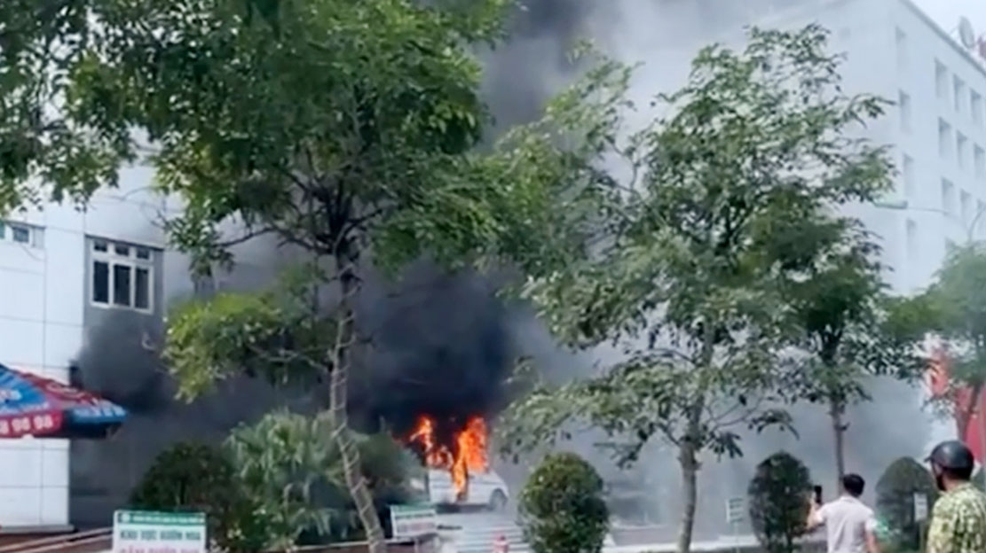 Vu chay khong gay thiet hai ve nguoi. Anh: Ban doc cung cap