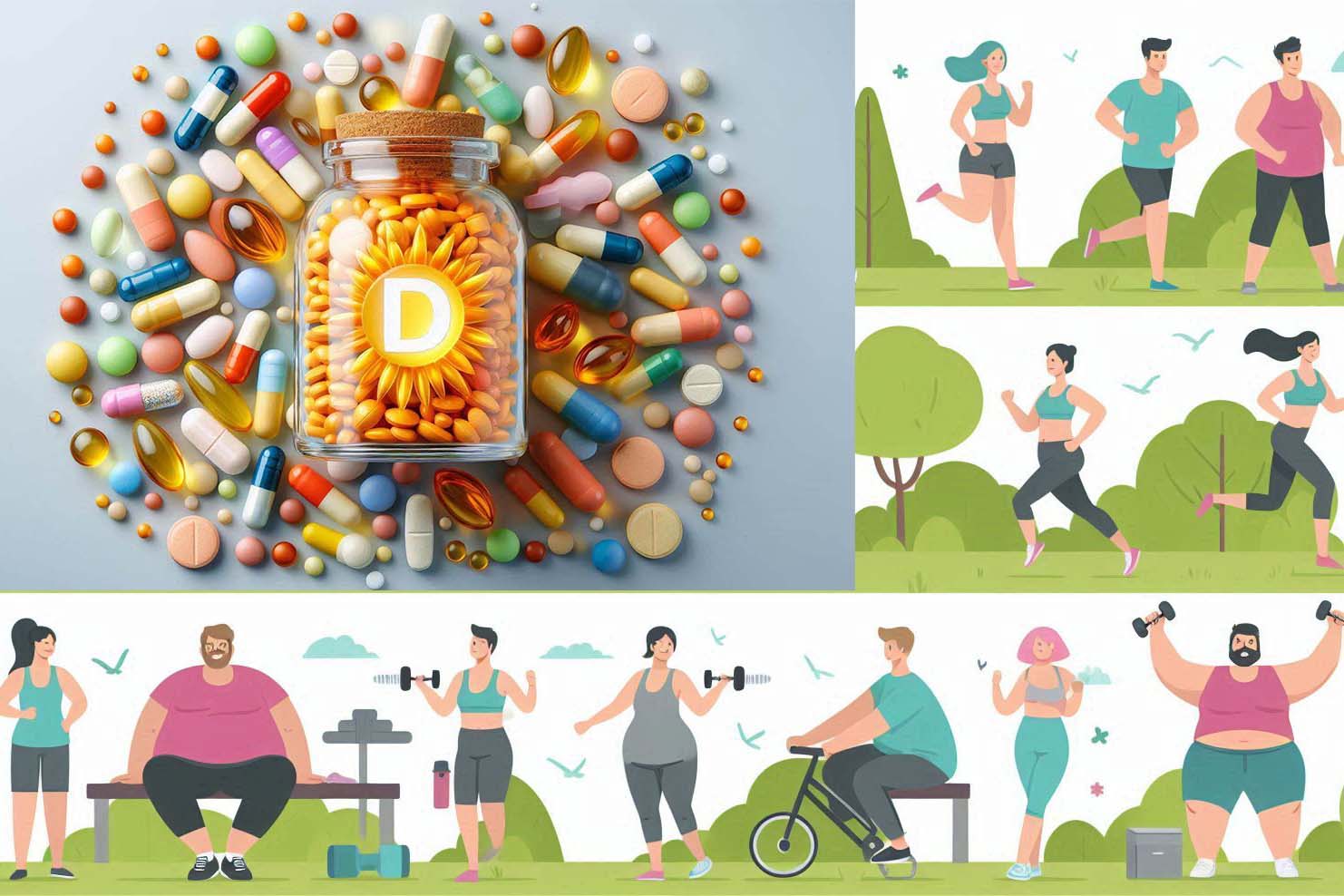 Not all obese people are vitamin D deficient. Photo - AI: Ngoc Thuy