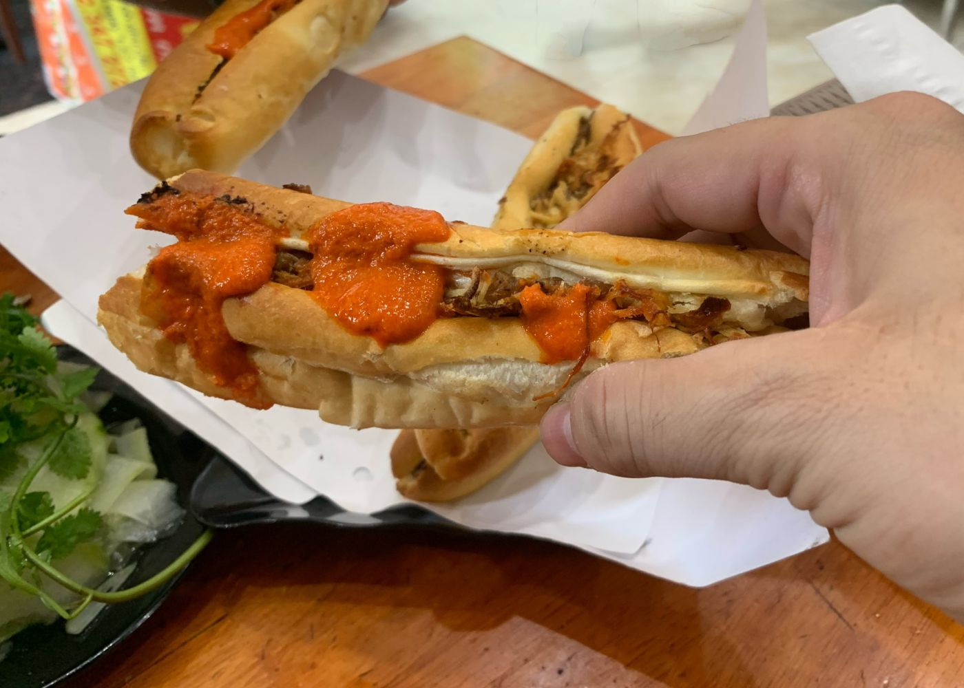 Mrs. Lau's pate bread. Photo: An Le