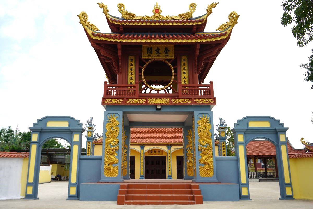 Xuan La Temple of Literature is the only temple of literature in Hai Phong, currently preserving the feudal doctoral stele. Photo: Mai Dung