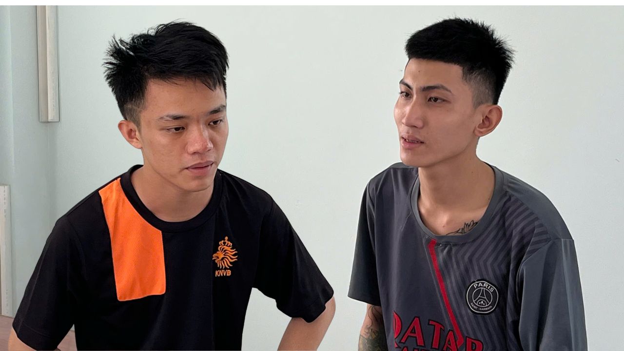 Arrested 2 robbery suspects due to drug addiction. Photo: Provided by Police.