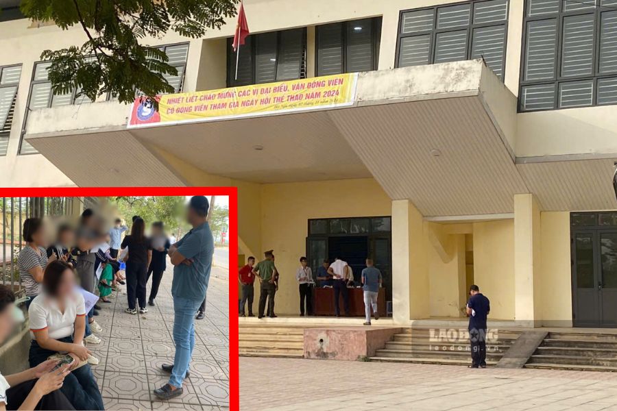 The number of people participating in today's auction (November 16) decreased sharply compared to the previous auction in Thanh Oai on August 10. Photo: Nhu Ha