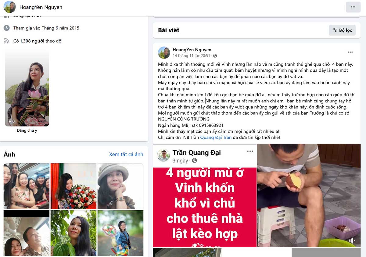 Status cua co giao Hoang Yen. Anh: Quang Dai