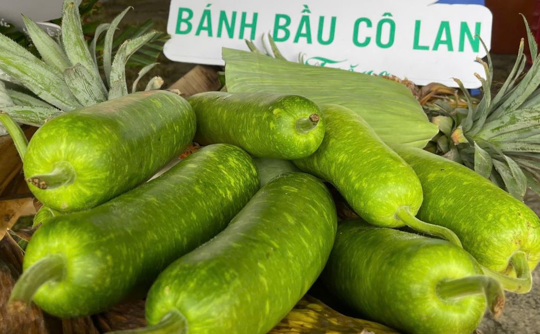 Trai bau nguyen lieu chinh lam nen chiec banh bau Soc Trang. Anh: Phuong Anh