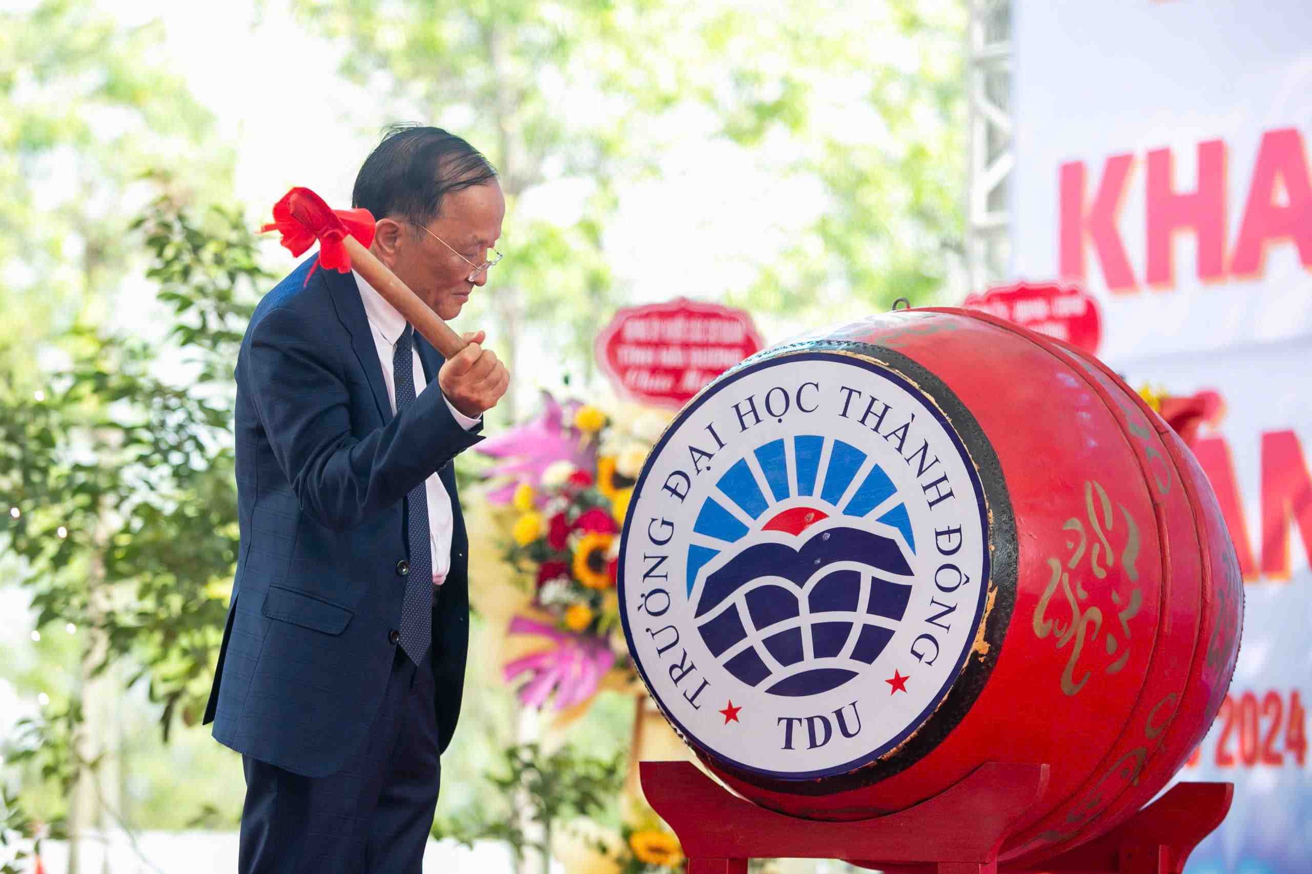 Thanh Dong University, Hai Duong Province has just celebrated the 15th anniversary of the establishment (2009 - 2004). Photo: Tuan Anh
