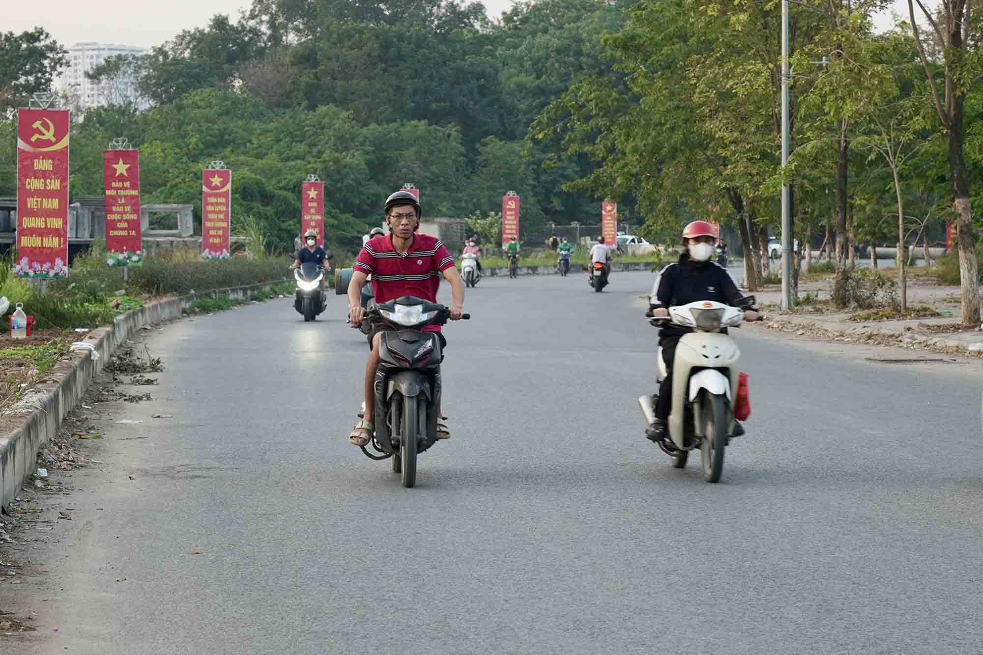  Ghi nhan cua PV cho thay, tai du an mot so doan da hoan thanh va cho phep nguoi dan luu thong.