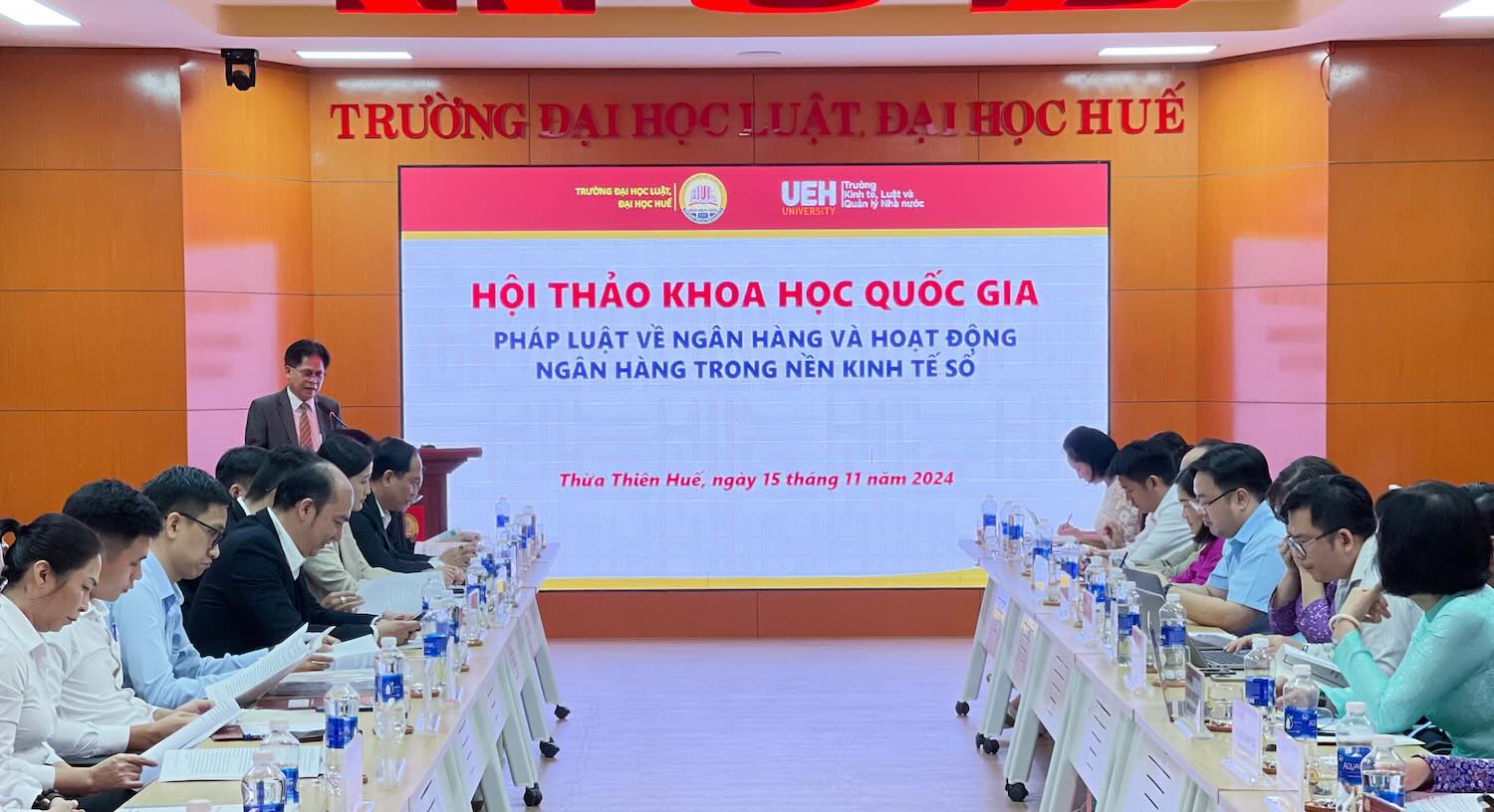 Overview of the National Scientific Conference “Banking Law and Banking Activities in the Digital Economy” held at the University of Law, Hue University. Photo: Tran Cao Thanh.