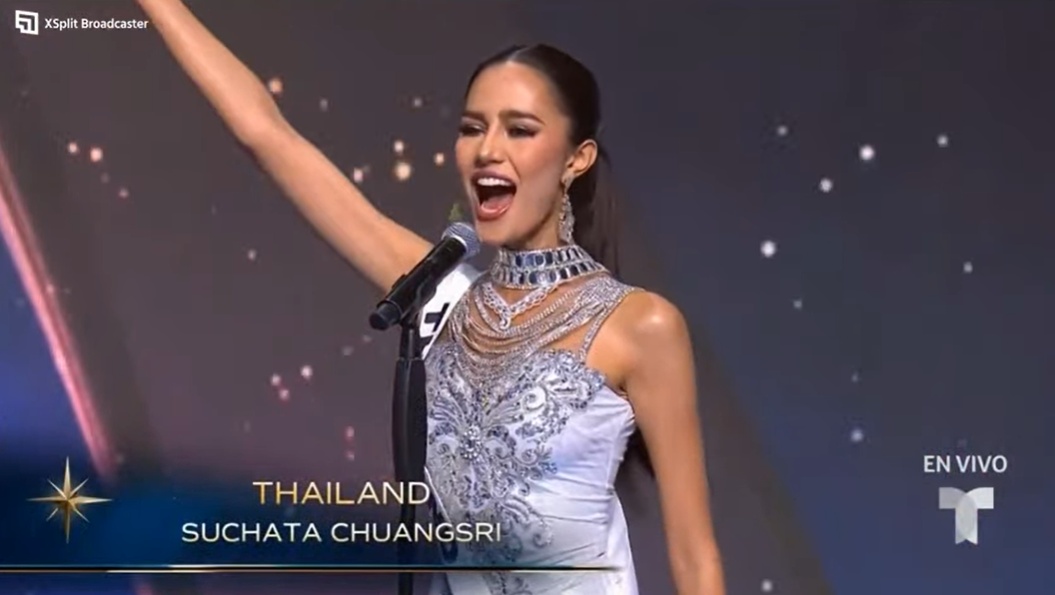 Dai dien Thai Lan - Suchata Chuangsri tai Miss Universe 2024. Anh: Cat tu video