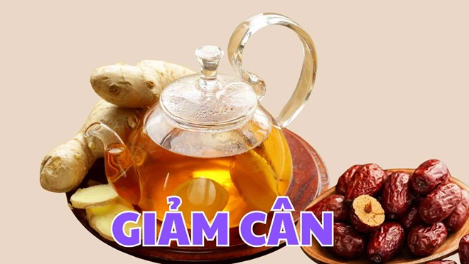 Công thức giảm cân nhanh trong 1 tháng với trà gừng táo đỏ