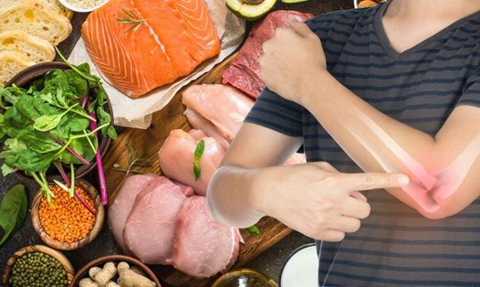 Một số thực phẩm bổ sung sẽ tốt cho tủy xương. Đồ họa: Hạ Mây