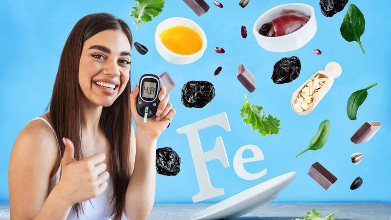 People with high blood sugar can supplement iron-rich foods. Graphics: Ha May