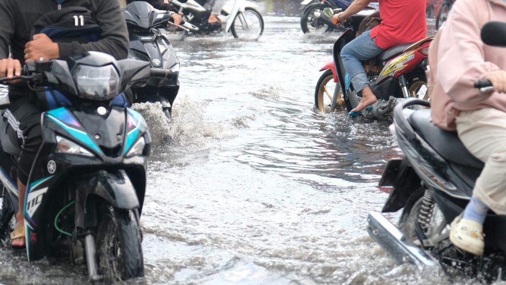 Du bao trieu cuong tai Hau Giang vuot bao dong 3. Anh: Bich Ngoc.