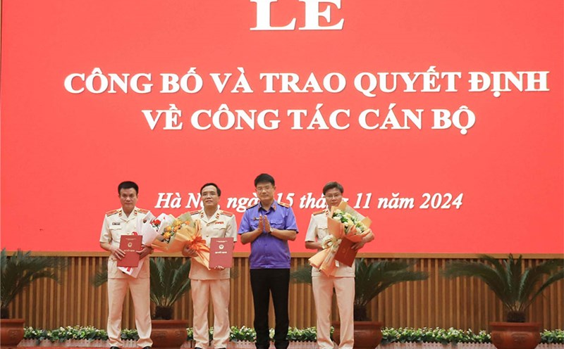 The announcement ceremony of the Supreme People's Procuracy's personnel appointment decision in Hanoi. Photo: Supreme People's Procuracy