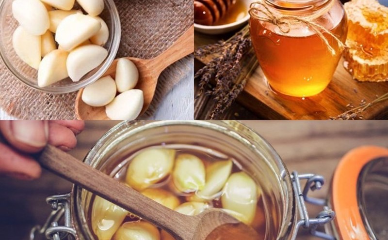 Garlic and honey are the perfect combination of two natural "superfoods", providing many health benefits, from boosting immunity to supporting the heart and digestion. Graphic photo: Bach Cuc.