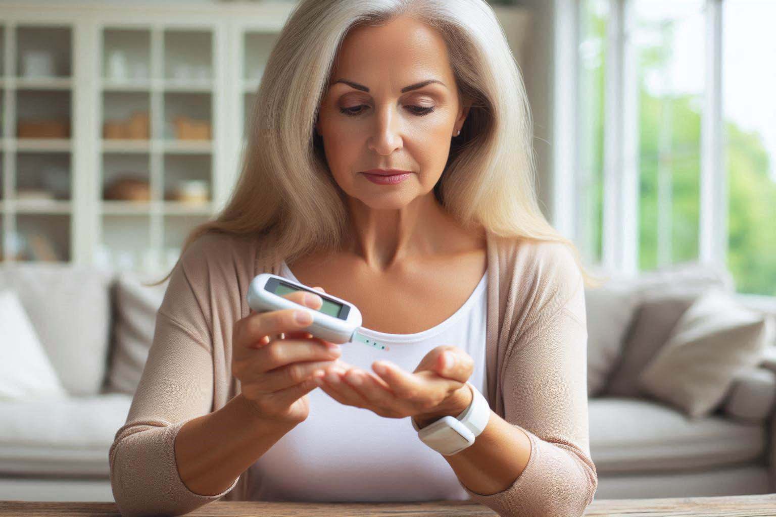 Women in menopause are at higher risk of developing type 2 diabetes. Photo - AI: Ngoc Thuy