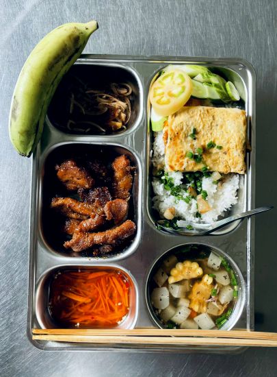 Meals in the weekly Union Meal program at Truong Giang Seafood Joint Stock Company. Photo: Thanh Nhan
