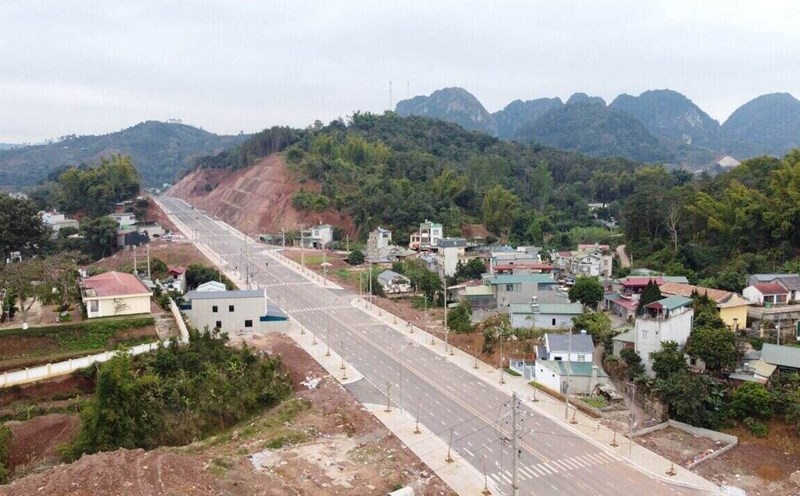 Panoramic view of Vo Nguyen Giap Street, Son La City. Photo: Minh Nguyen