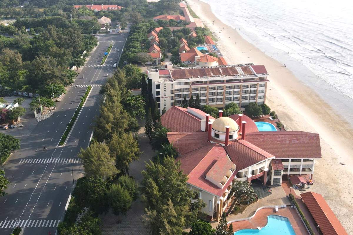 The area where authorities are enforcing the implementation of a trillion-dollar urban beautification project in Vung Tau. Photo: Khanh Lam