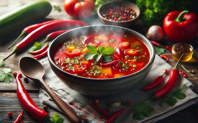 The habit of eating spicy food in moderation can bring some health benefits. Photo - AI: Ngoc Thuy