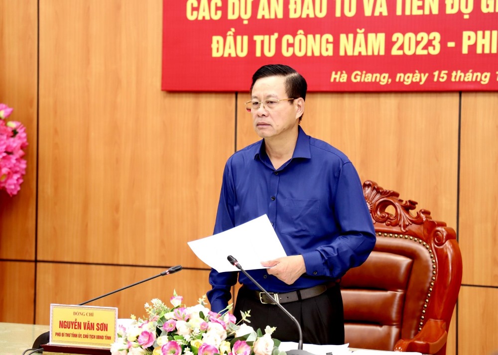 Chu tich UBND tinh Ha Giang Nguyen Van Son bi ky luat canh cao. Anh: Hagiang.gov.vn 