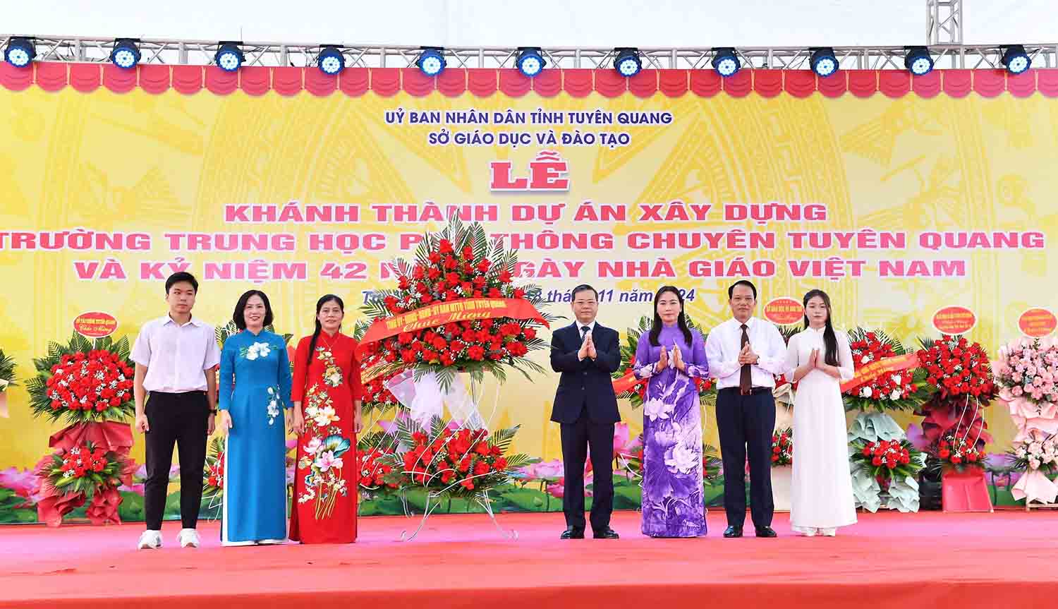 Inauguration of Tuyen Quang High School for the Gifted. Photo: Pham Yen.