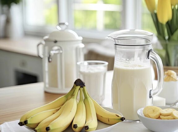 Should bananas be combined with milk? Photo: According to Healthshots