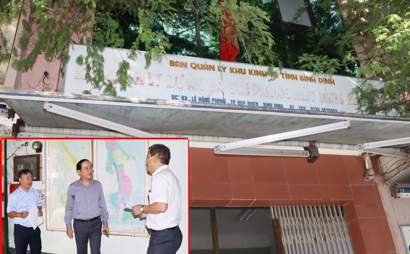 Chairman of Binh Dinh Provincial People's Committee Pham Anh Tuan inspects houses and land under the management of the Provincial Economic Zone Management Board. Photo: Binh Dinh Provincial Information Portal