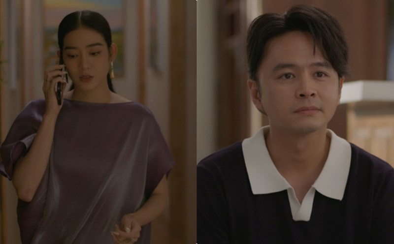 Kim Nha and Van Anh in the movie "The Third Party's Fault?". Photo: Producer.