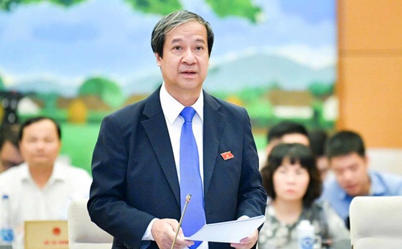 Minister of Education and Training Nguyen Kim Son asked teachers to change old habits, mindsets, ways of thinking and doing. Photo: Ministry of Education and Training