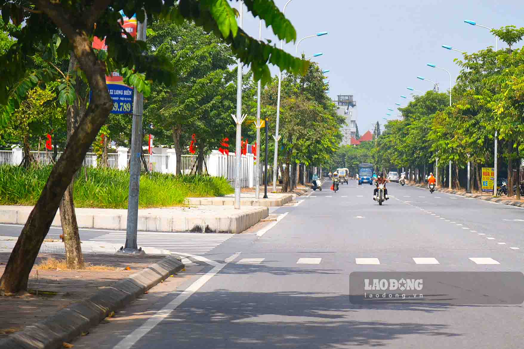 Gia Lam District (Hanoi) will have many new administrative units after the merger. Photo: Pham Dong