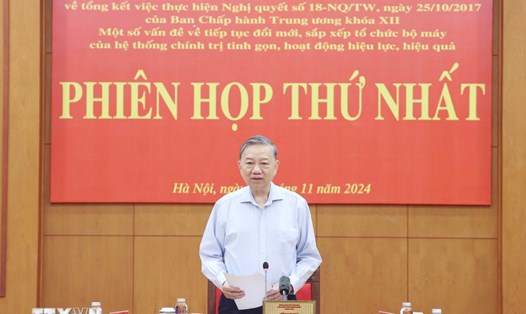 Tổng Bí thư Tô Lâm phát biểu chỉ đạo. Ảnh: Thống Nhất/TTXVN